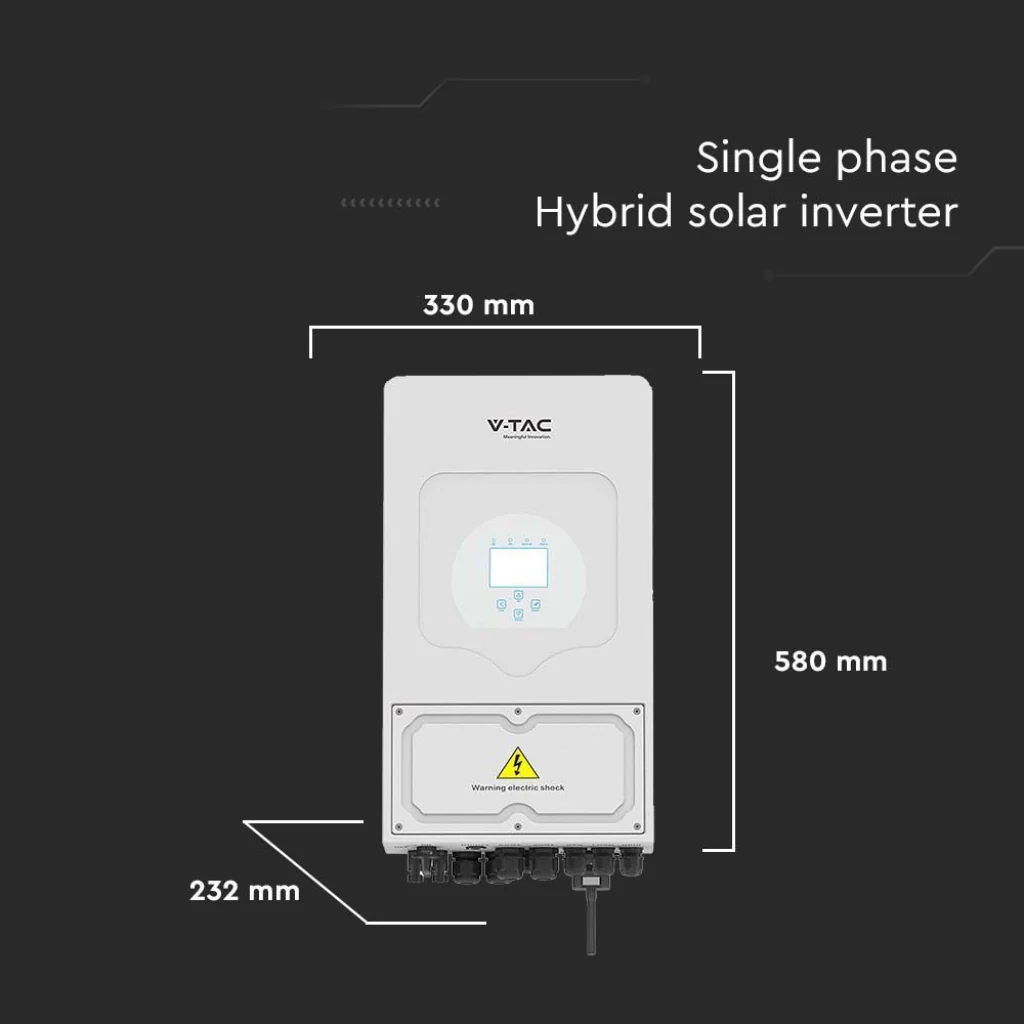 Inverter Ibrido Deye 6kW Monofase On/Off-Grid CEI 0-21 con Smart Meter e WiFi - Image 3