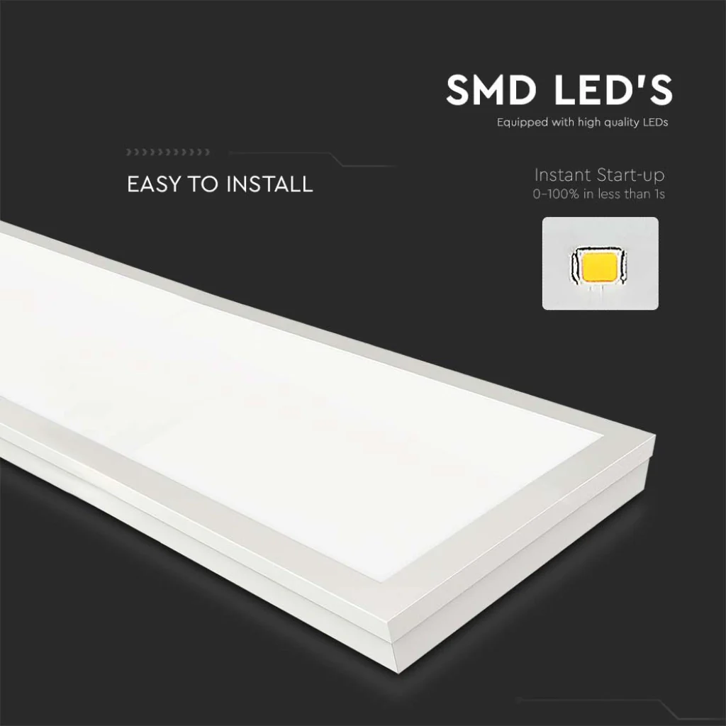 Pannello LED 40W 110LM/W 1200*300mm Montaggio a Plafone/Incasso Colore Bianco 6000k SKU:216626 - Image 6