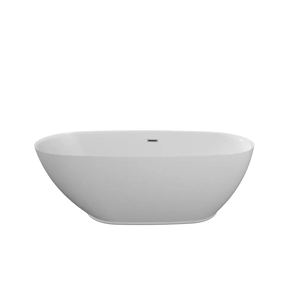 Vasca da bagno freestanding 170cm in acrilico bianco lucido | Thyra - Image 6