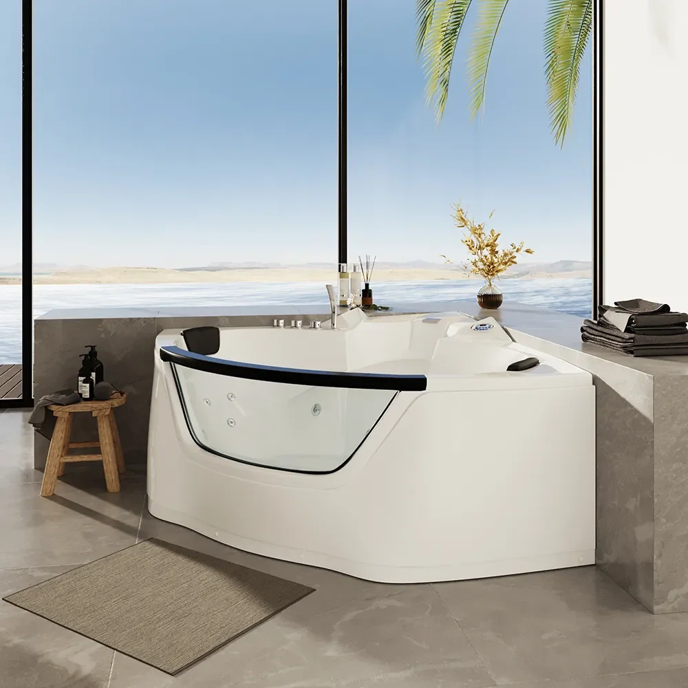 Vasca idromassaggio angolare 135x135 da interno con riscaldamento | Bliss