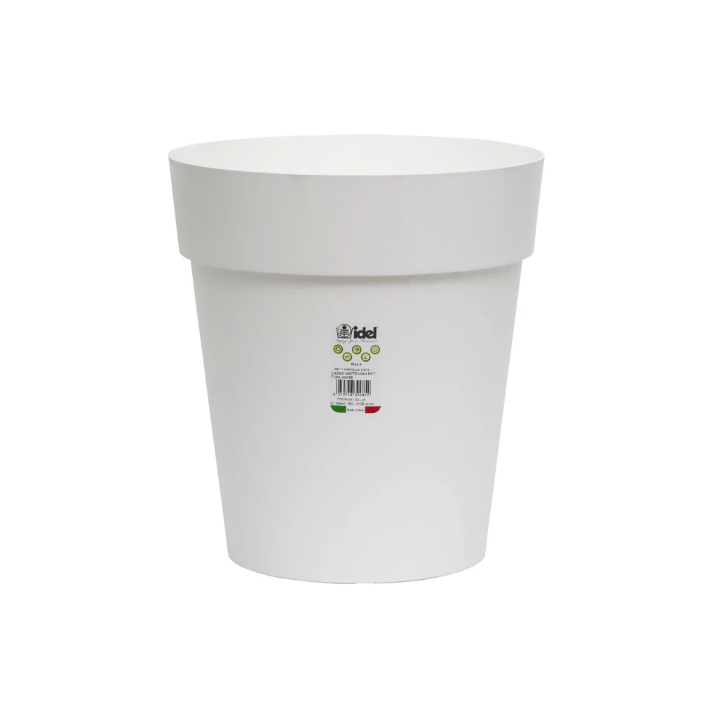VASO HIGH POT D.38XH43CM BIANCO.