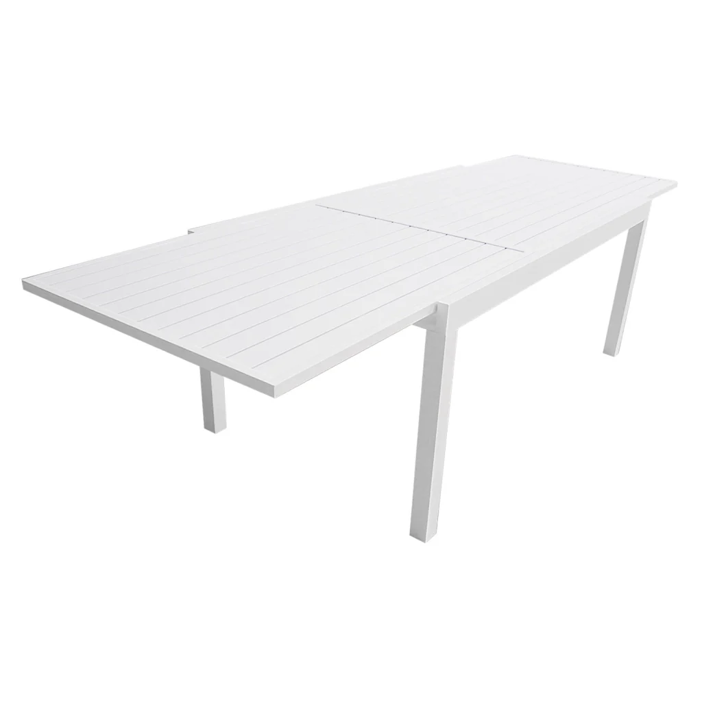 VENEZIASet di mobili da giardino estensibili in alluminio 180/300 - bianco - Image 4