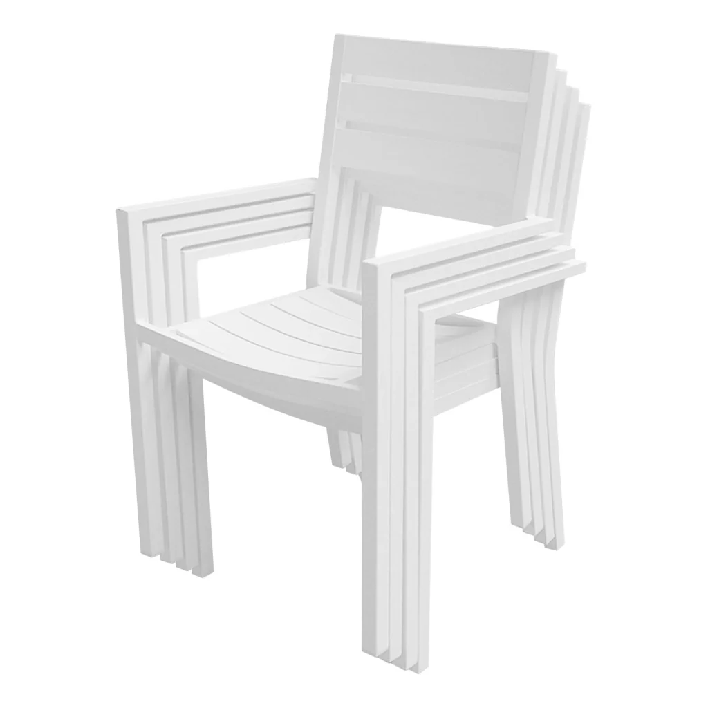 VENEZIASet di mobili da giardino estensibili in alluminio 180/300 - bianco - Image 6