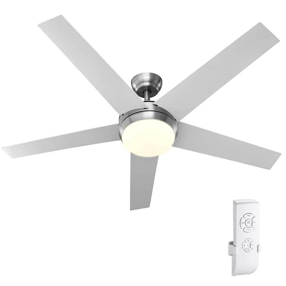 Ventilatore da Soffitto 5 Pale Legno con Lampada Luce LED e Telecomando 132cm - Image 10