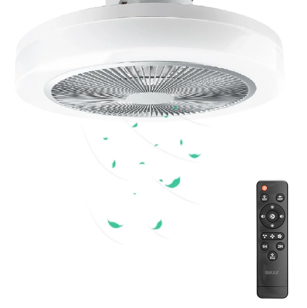 Ventilatore da Soffitto con Lampada LED 50cm 3Velocità e Telecomando Incluso - Image 4