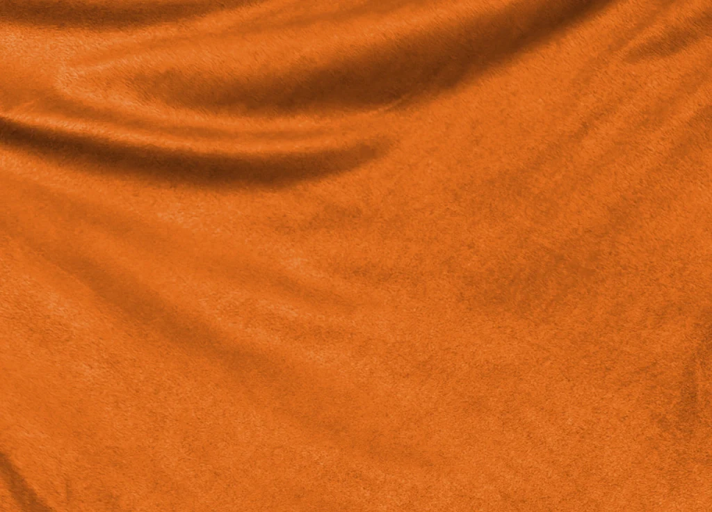 Vestiletto Giroletto Effetto Velluto Estensibile Tinta Unita Mod. Perfetto - Matrimoniale - Arancio - Image 3