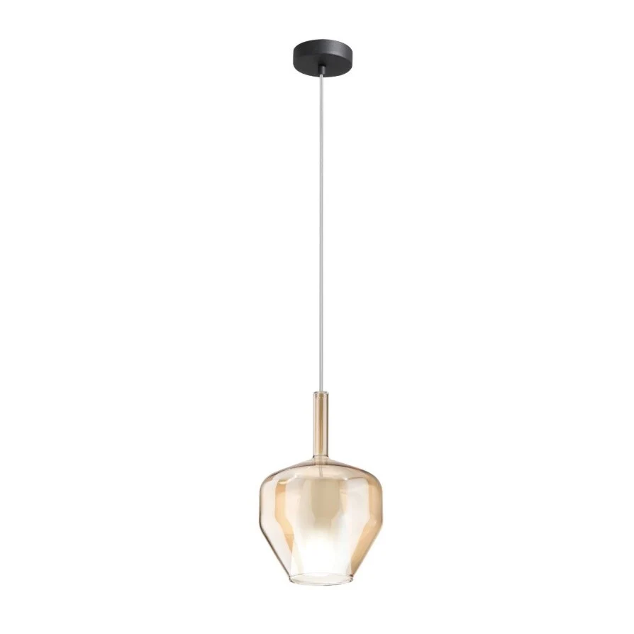 VETRO PIREX D.20XH30CM AMBRA PER MONTATURA.