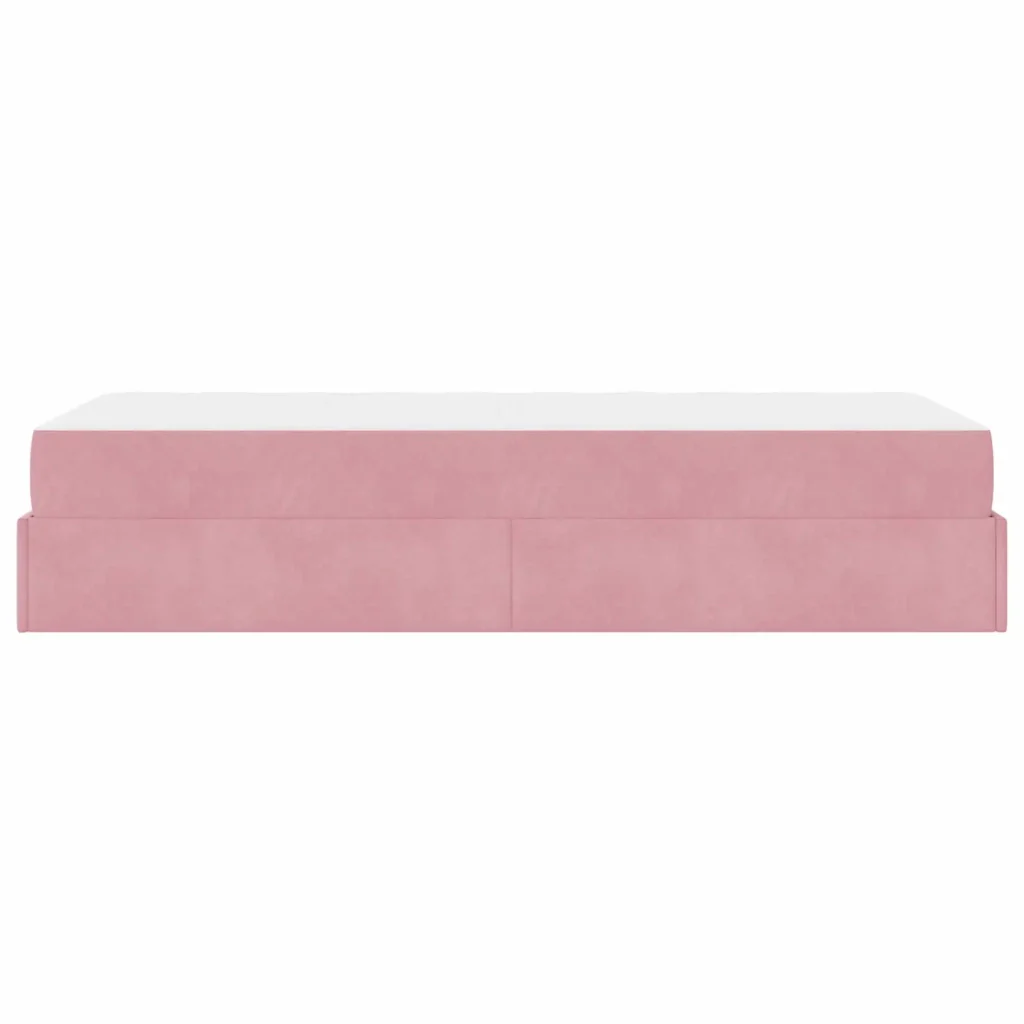 Struttura letto con materasso con materasso 2 pcs Rosa Velluto - Image 7