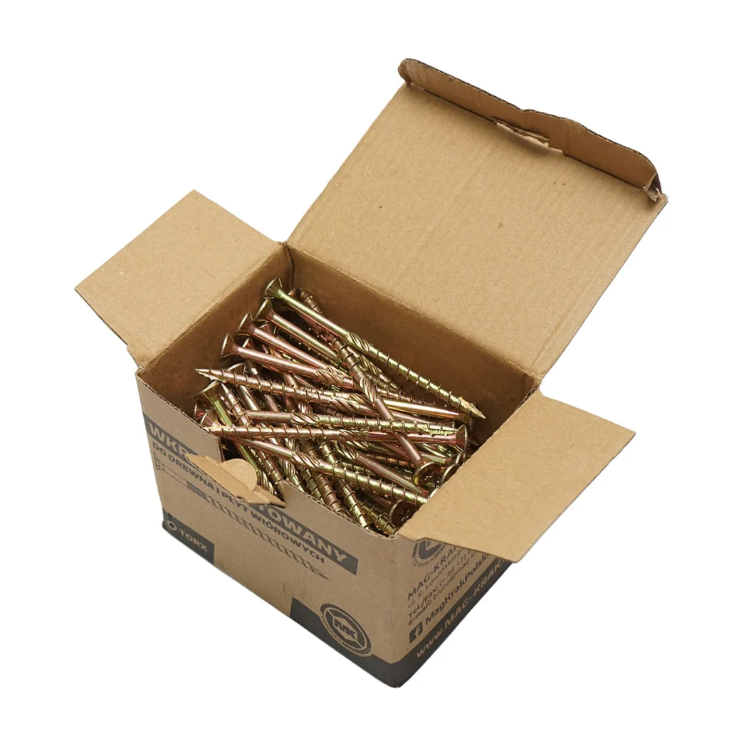 Vite autofilettante per legno a testa svasata 6x100mm tipo torx TX30, 100 pz/scatola - Image 2
