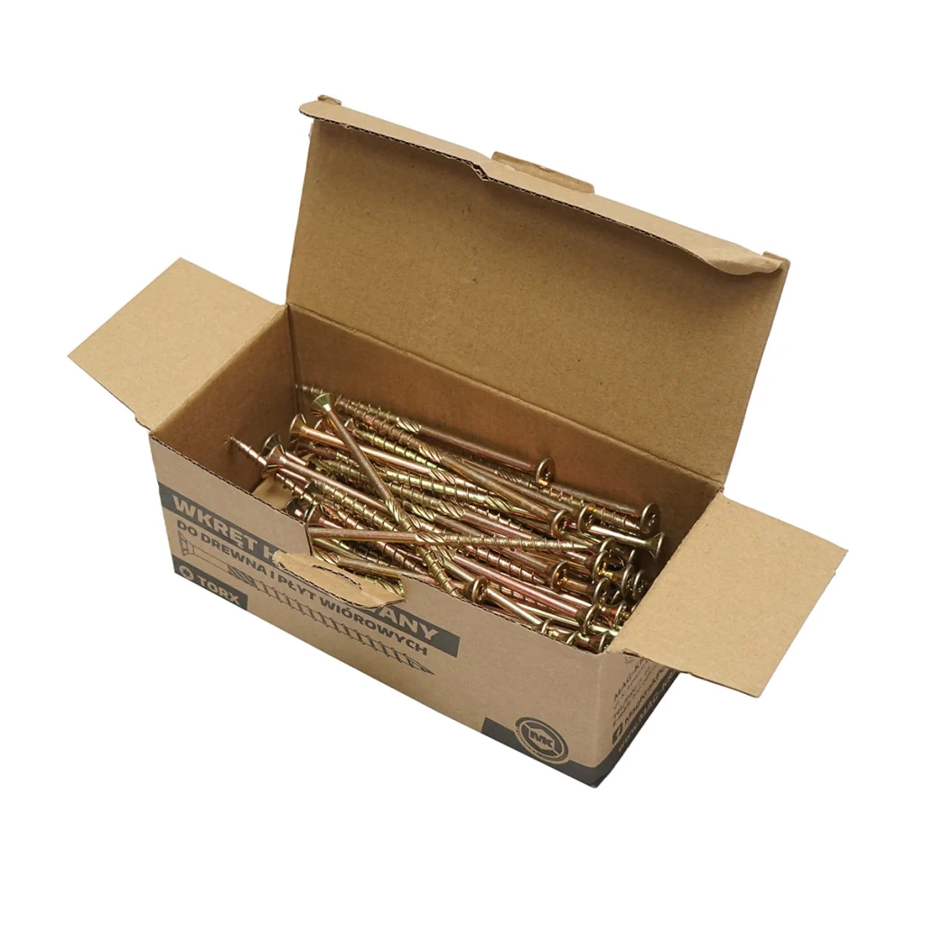 Vite autofilettante per legno a testa svasata 6x120mm tipo torx TX30, 100 pz/scatola - Image 4