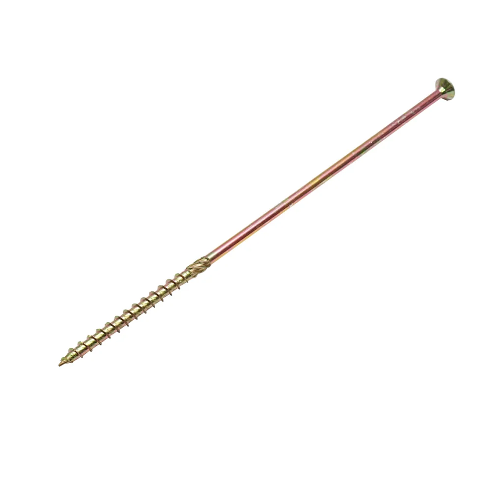 Vite autofilettante per legno a testa svasata 8x280mm tipo torx TX40, 50 pz/scatola - Image 2
