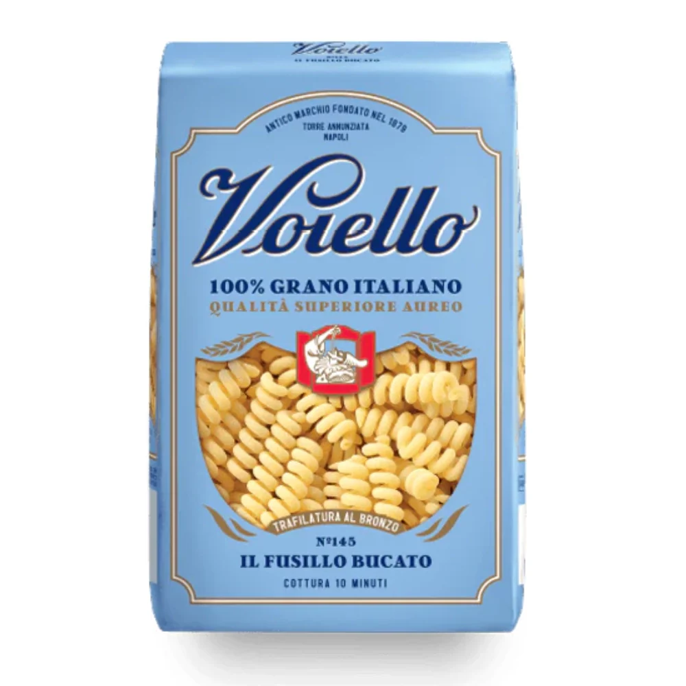 Voiello il fusillo bucato n. 145 pasta trafilata al bronzo da 500 grammi