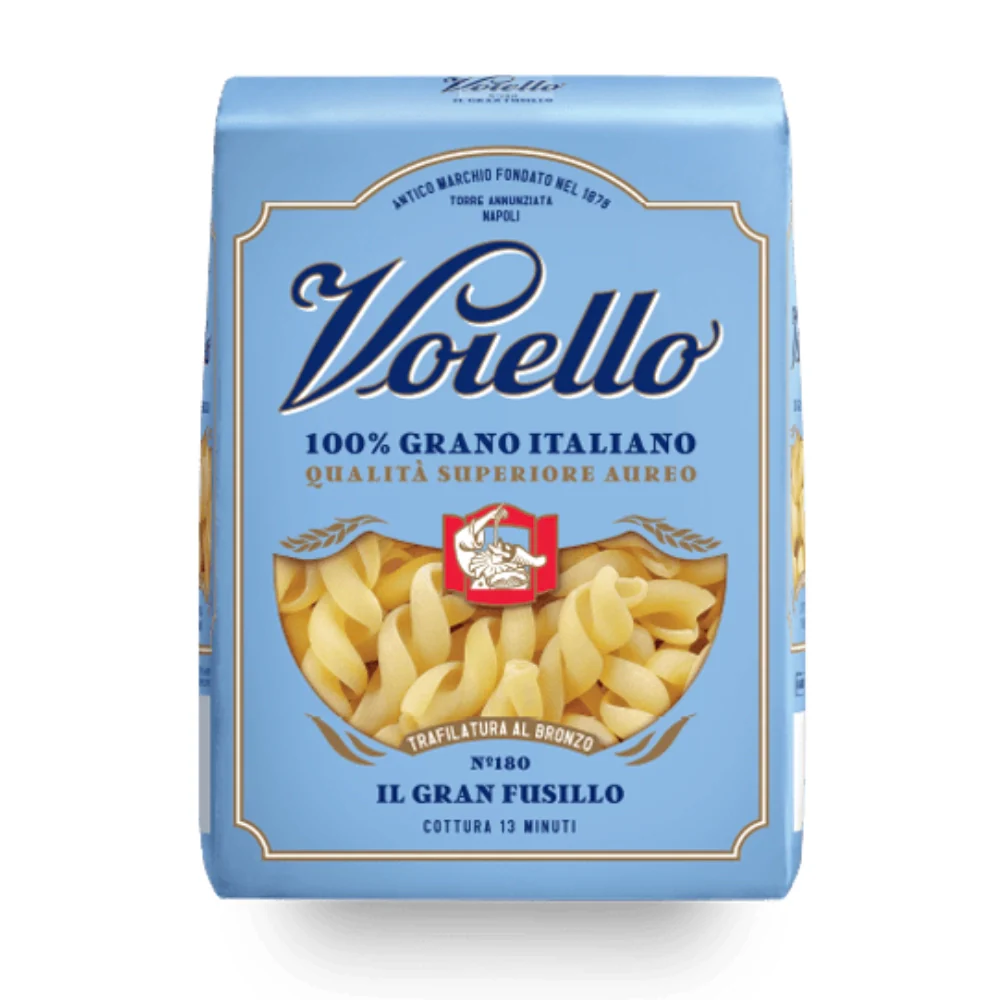 Voiello il gran fusillo n. 180 pasta trafilata al bronzo da 500 grammi