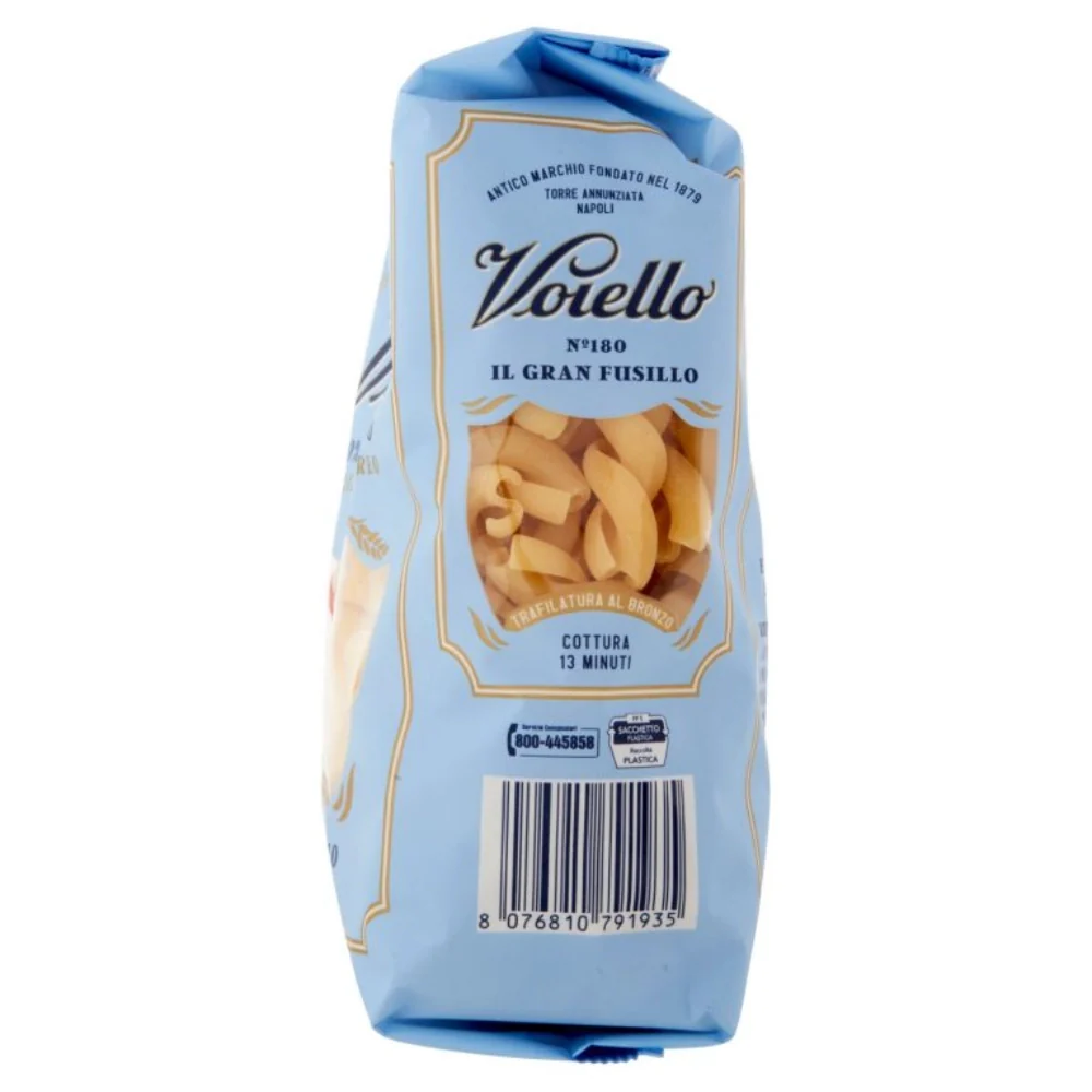Voiello il gran fusillo n. 180 pasta trafilata al bronzo da 500 grammi - Image 6