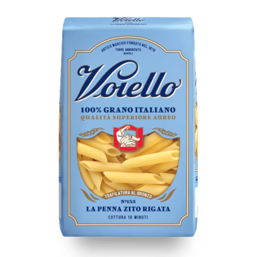 Voiello la penna zito rigata n. 155 pasta trafilata al bronzo da 500 grammi