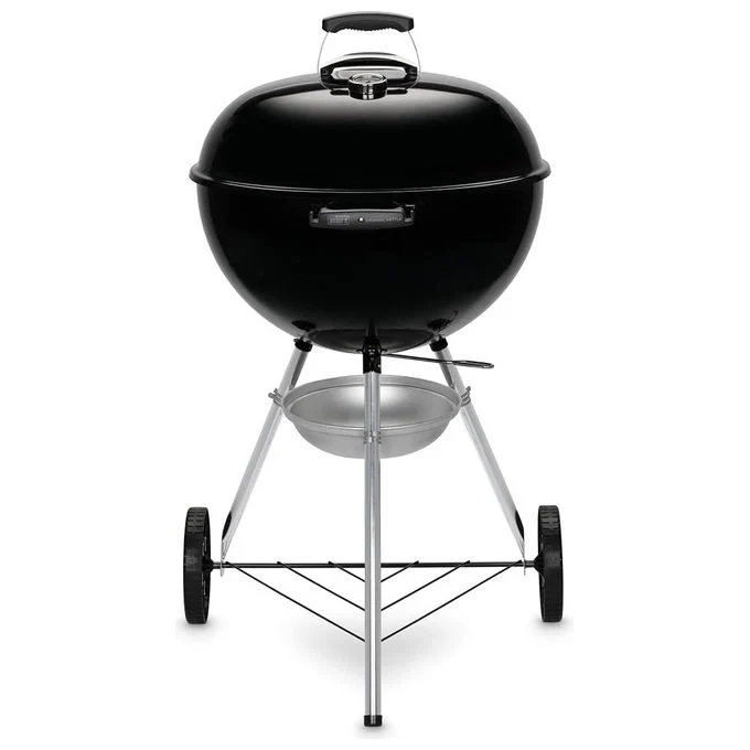 Weber barbecue a carbone Original Kettle E-5710, diametro 57 cm, sistema One-Touch, termometro integrato, acciaio smaltato a porcellana, nero