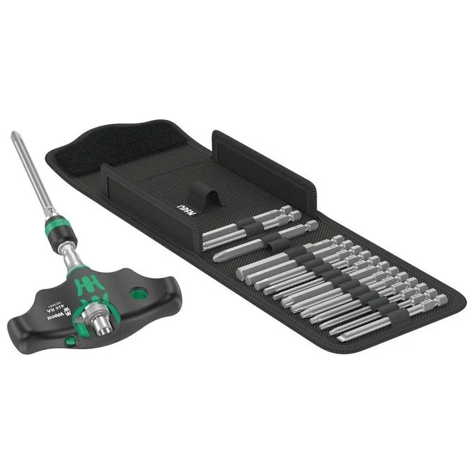 Wera 05023471001 chiave a cricchetto 17 pz Nero, Verde