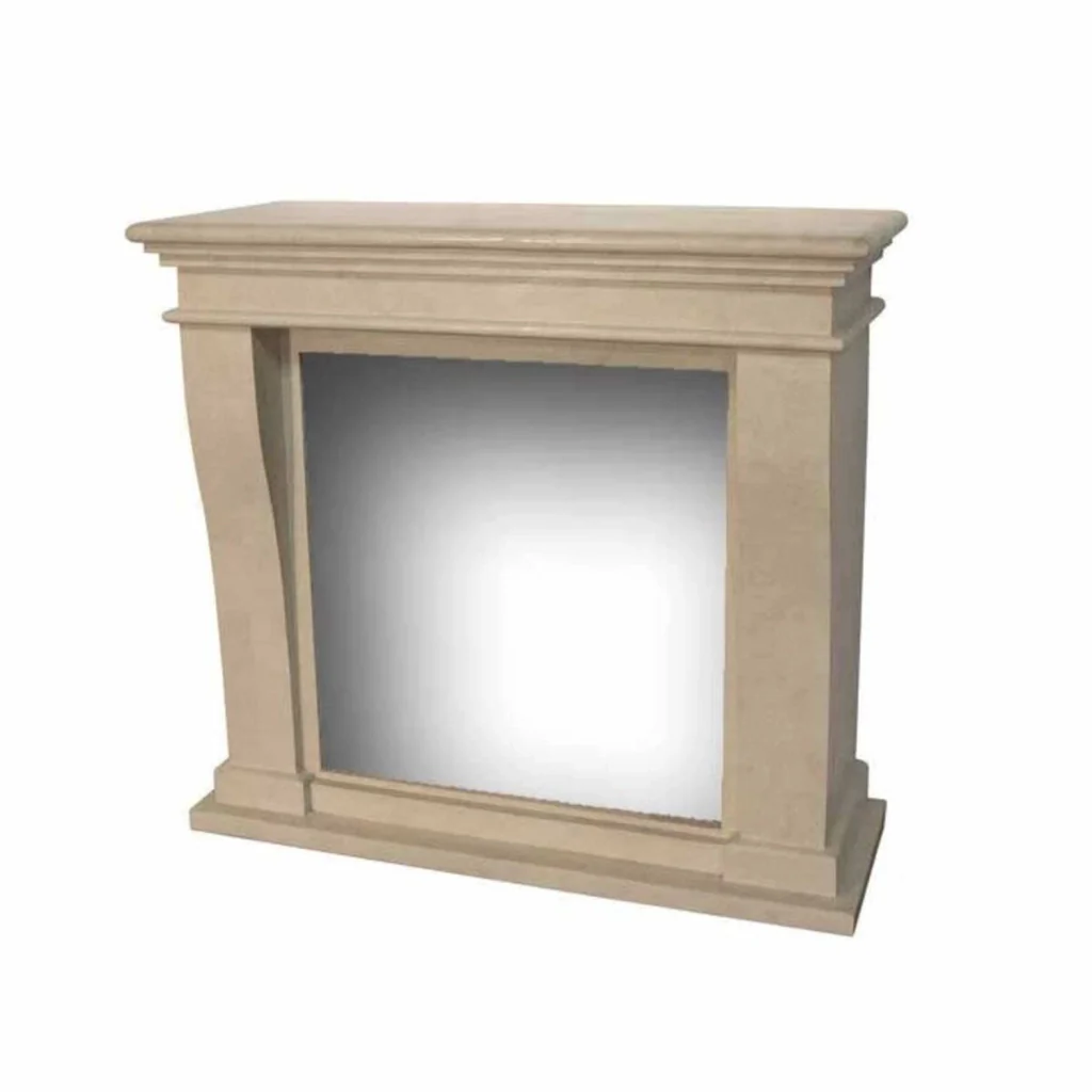 Xaralyn Kretamini Cornice Classica Stile Pietra Per Caminetto Dal Design Esclusivo Bianco - Image 2