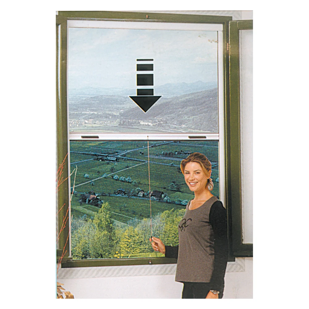 ZANZARIERA AVVOLGIBILE VERTICALE cm 100 x 160 marrone ral 8017  - IRS
